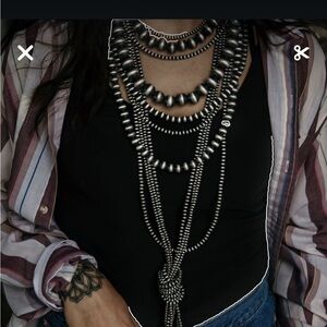 Native Inspired Pearls Necklace